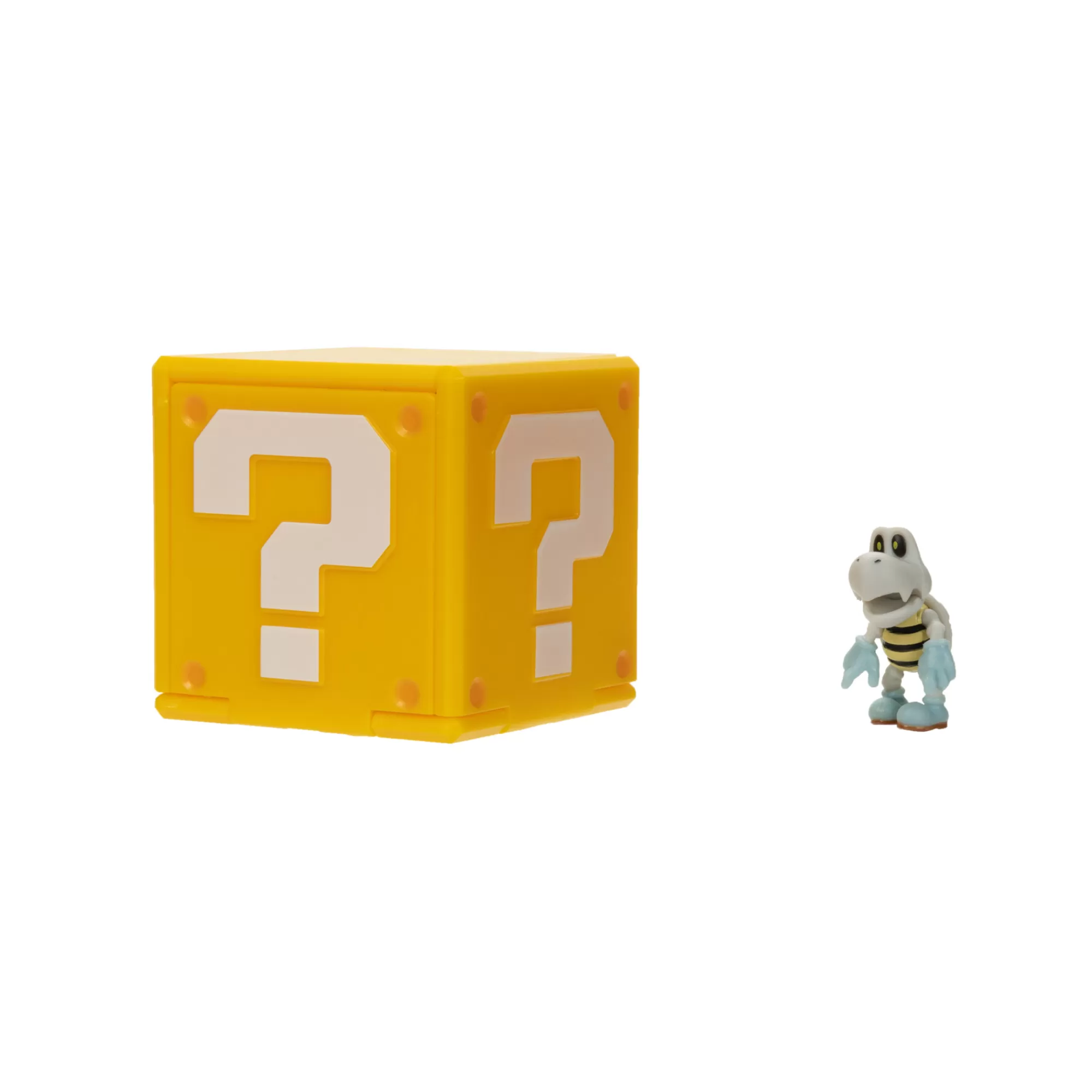 The Super Mario Bros. Movie Toy Figures<1.25-Inch Dry Bones Mini Figure With Question Block