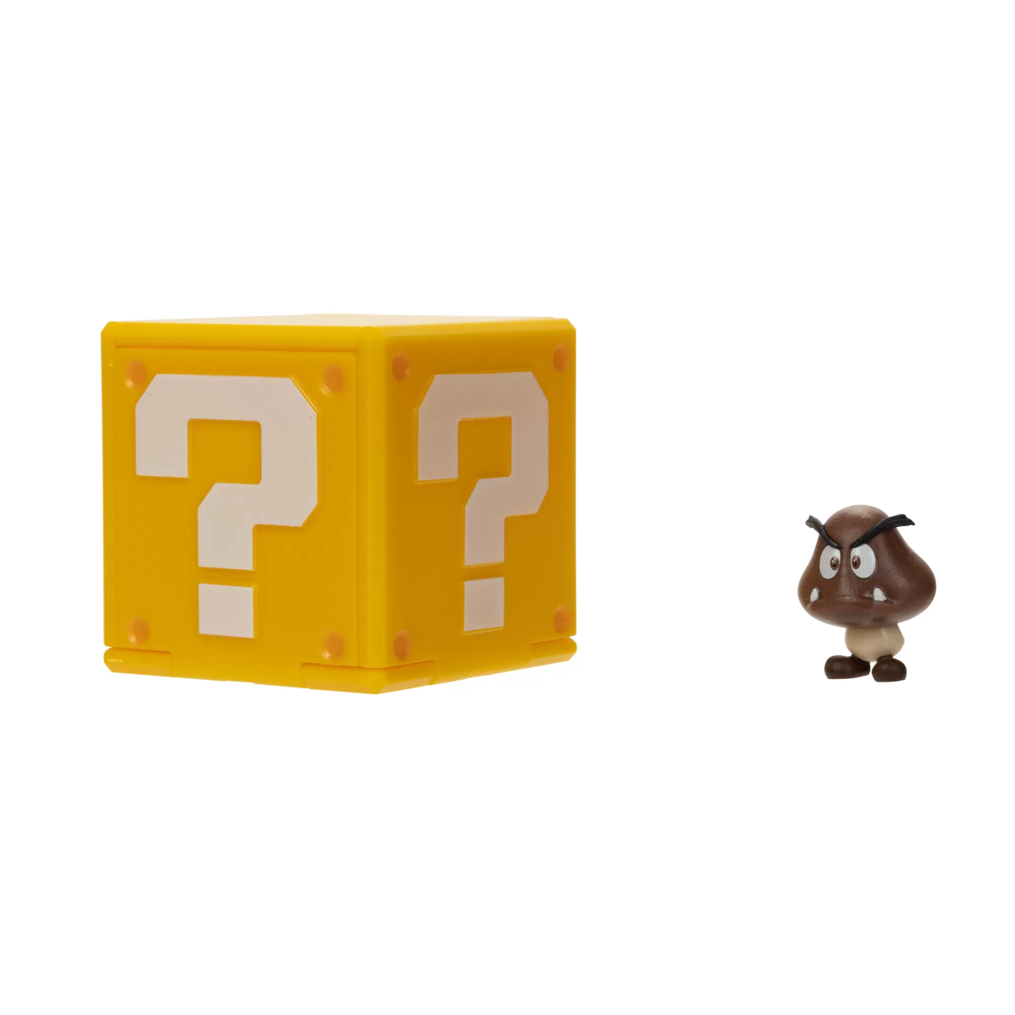 The Super Mario Bros. Movie Toy Figures<1.25-Inch Goomba Mini Figure With Question Block