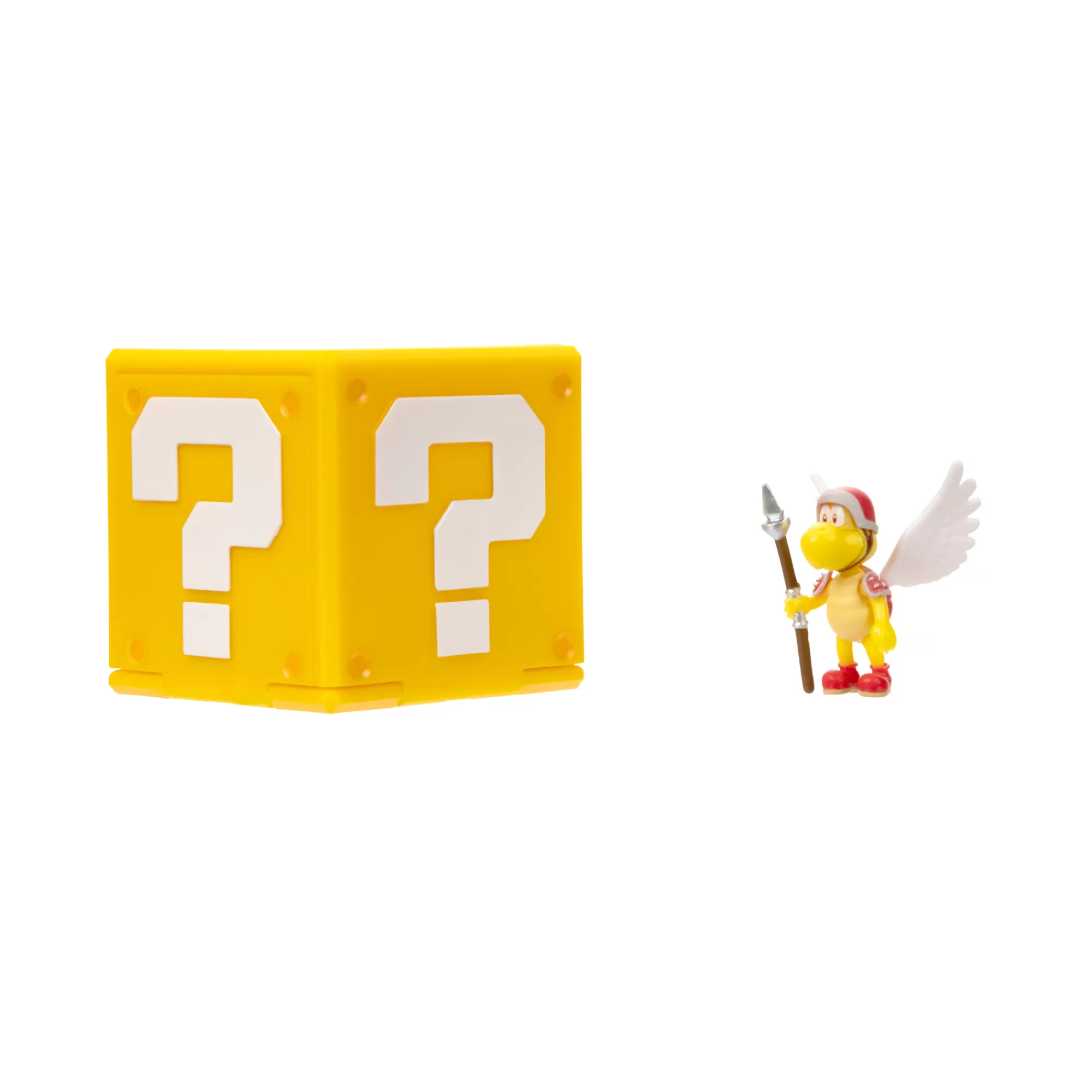 The Super Mario Bros. Movie Toy Figures<1.25-Inch Koopa Paratroopa Mini Figure With Question Block