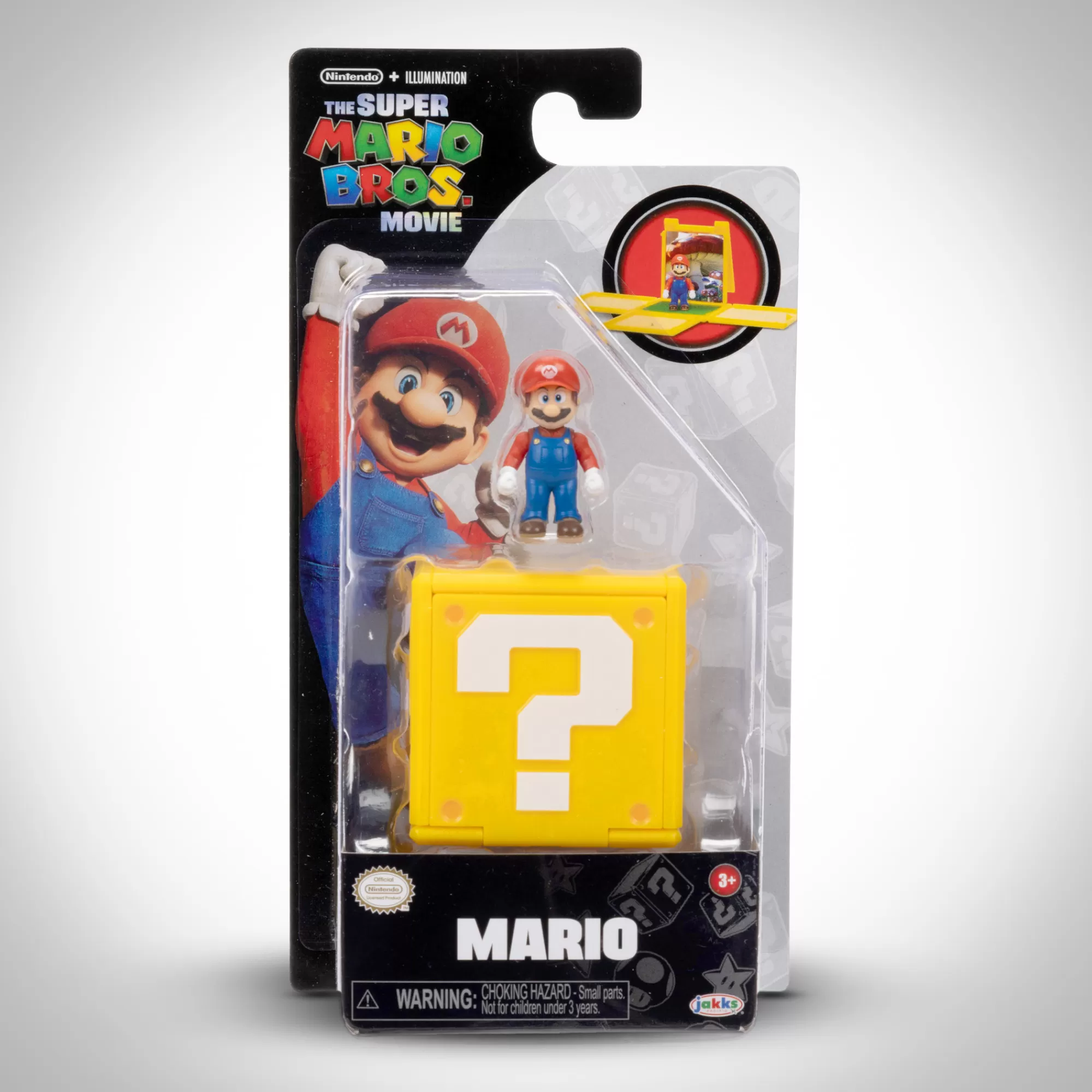 The Super Mario Bros. Movie Toy Figures<1.25-Inch Mario Mini Figure With Question Block