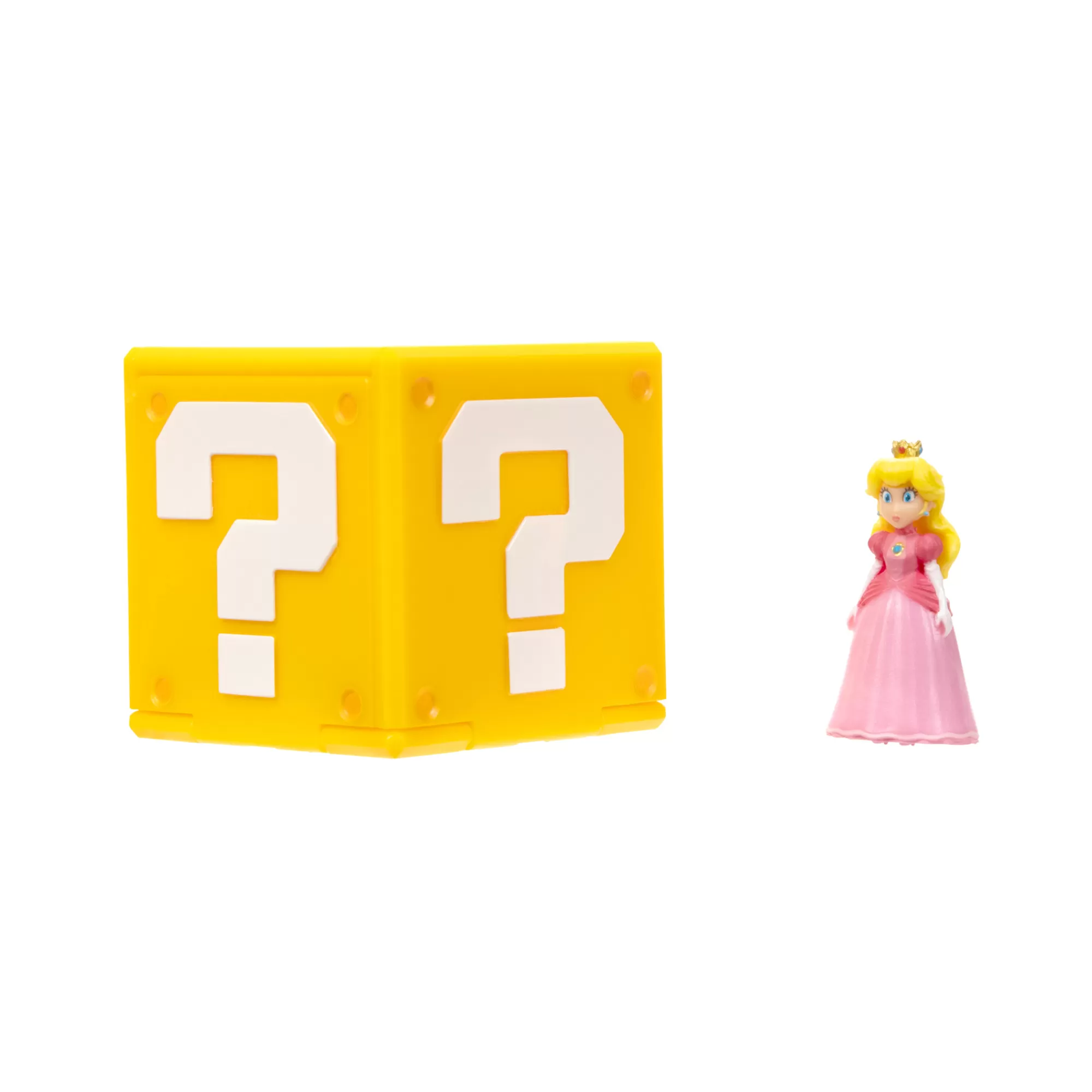 The Super Mario Bros. Movie Toy Figures<1.25-Inch Peach Mini Figure With Question Block