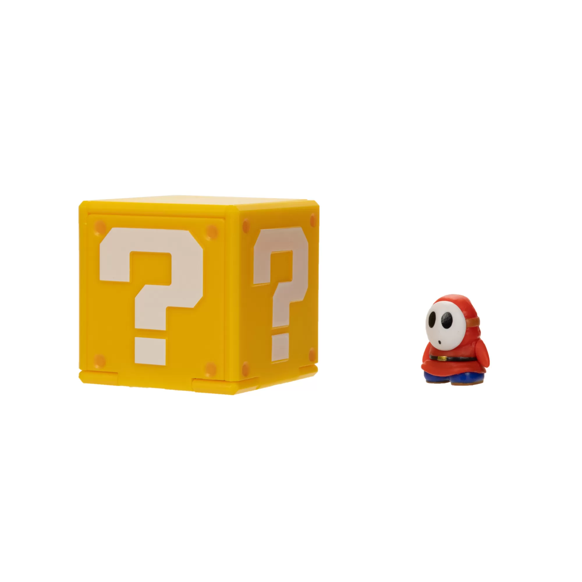 The Super Mario Bros. Movie Toy Figures<1.25-Inch Shy Guy Mini Figure With Question Block