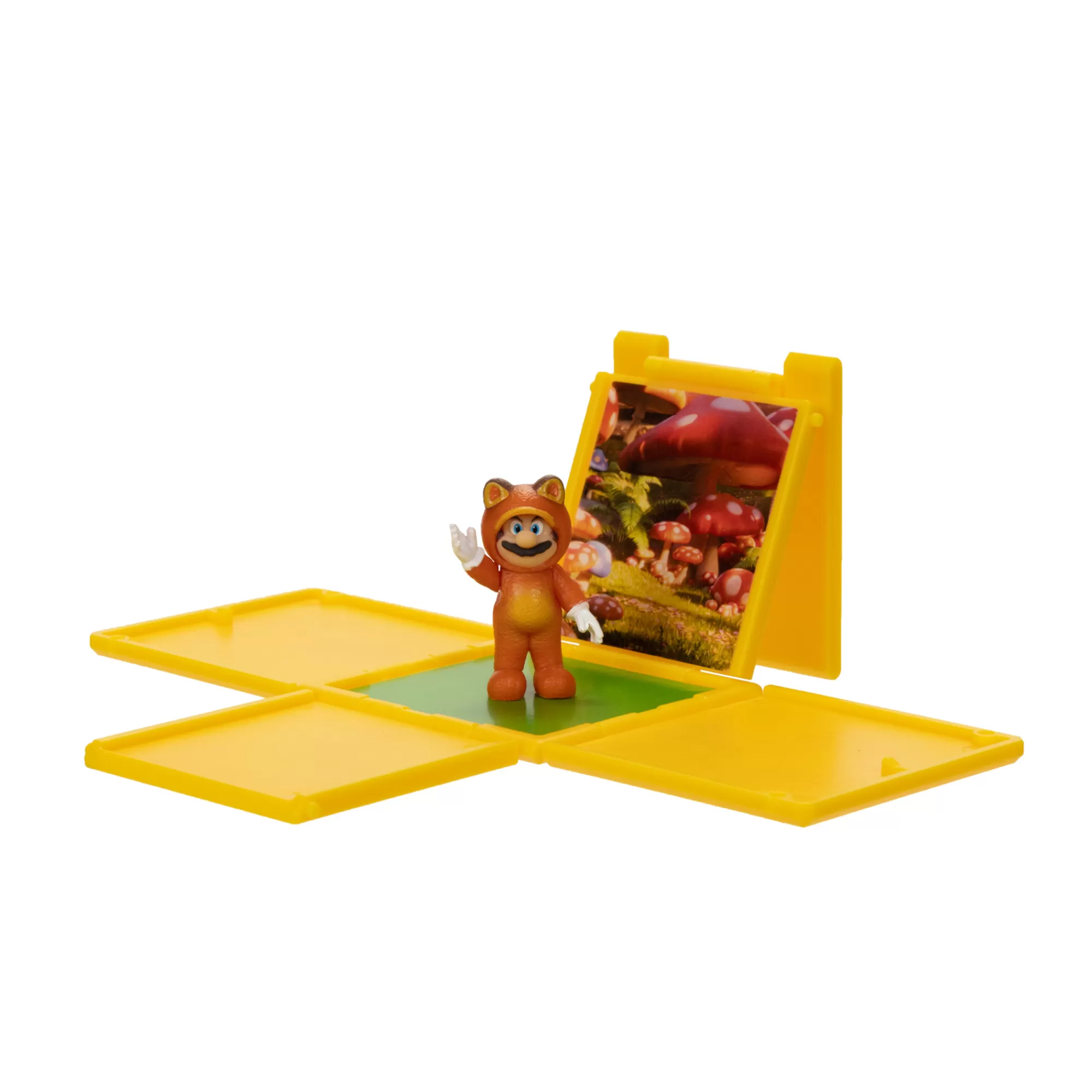 The Super Mario Bros. Movie Toy Figures<1.25-Inch Tanooki Mario Mini Figure With Question Block