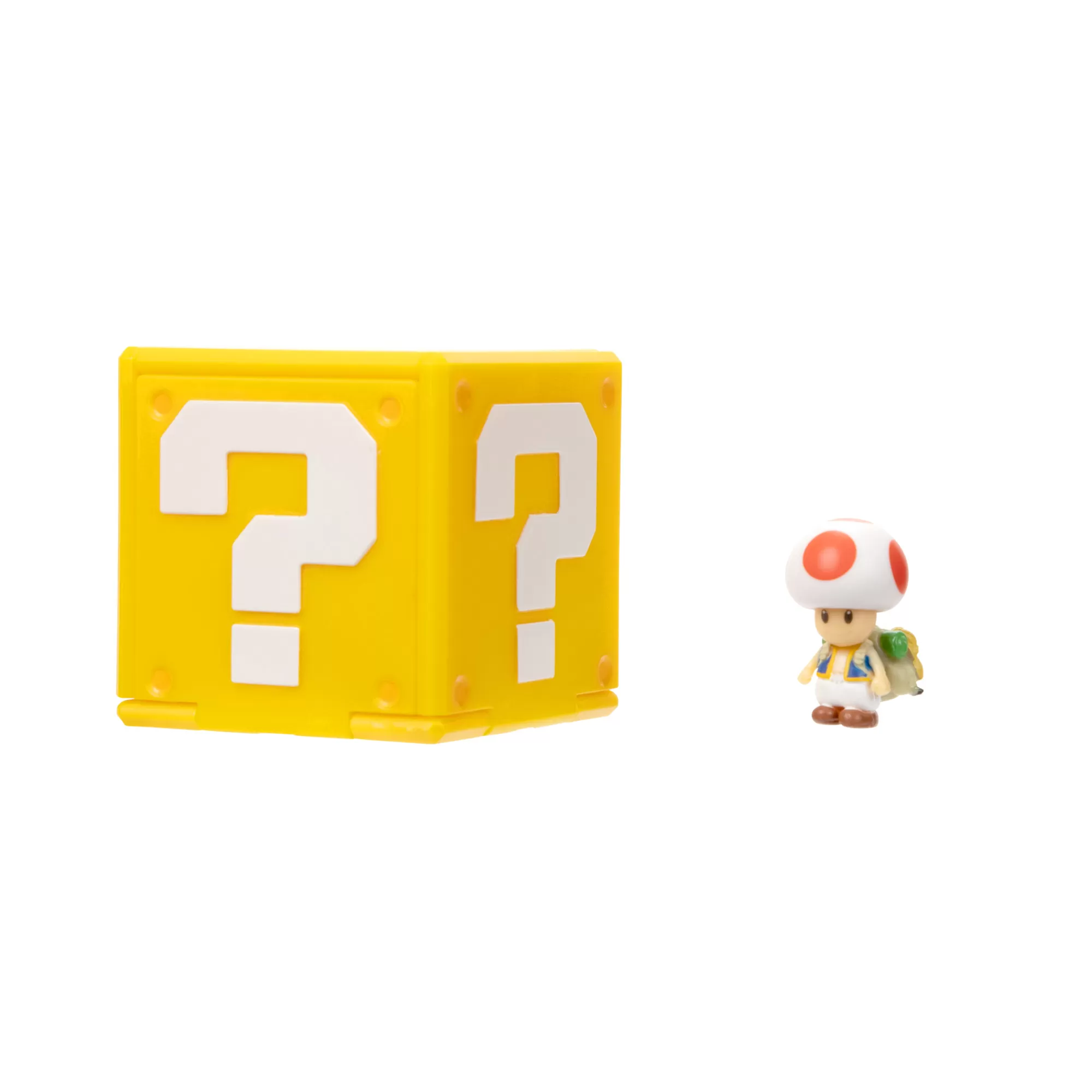 The Super Mario Bros. Movie Toy Figures<1.25-Inch Toad Mini Figure With Question Block