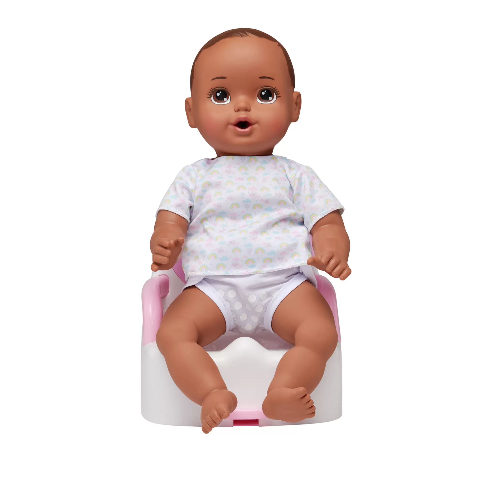 Perfectly Cute® Dolls & Accessories<14-Inch Feed & Wet Dark Brunette Hair/Brown Eyes Baby Doll