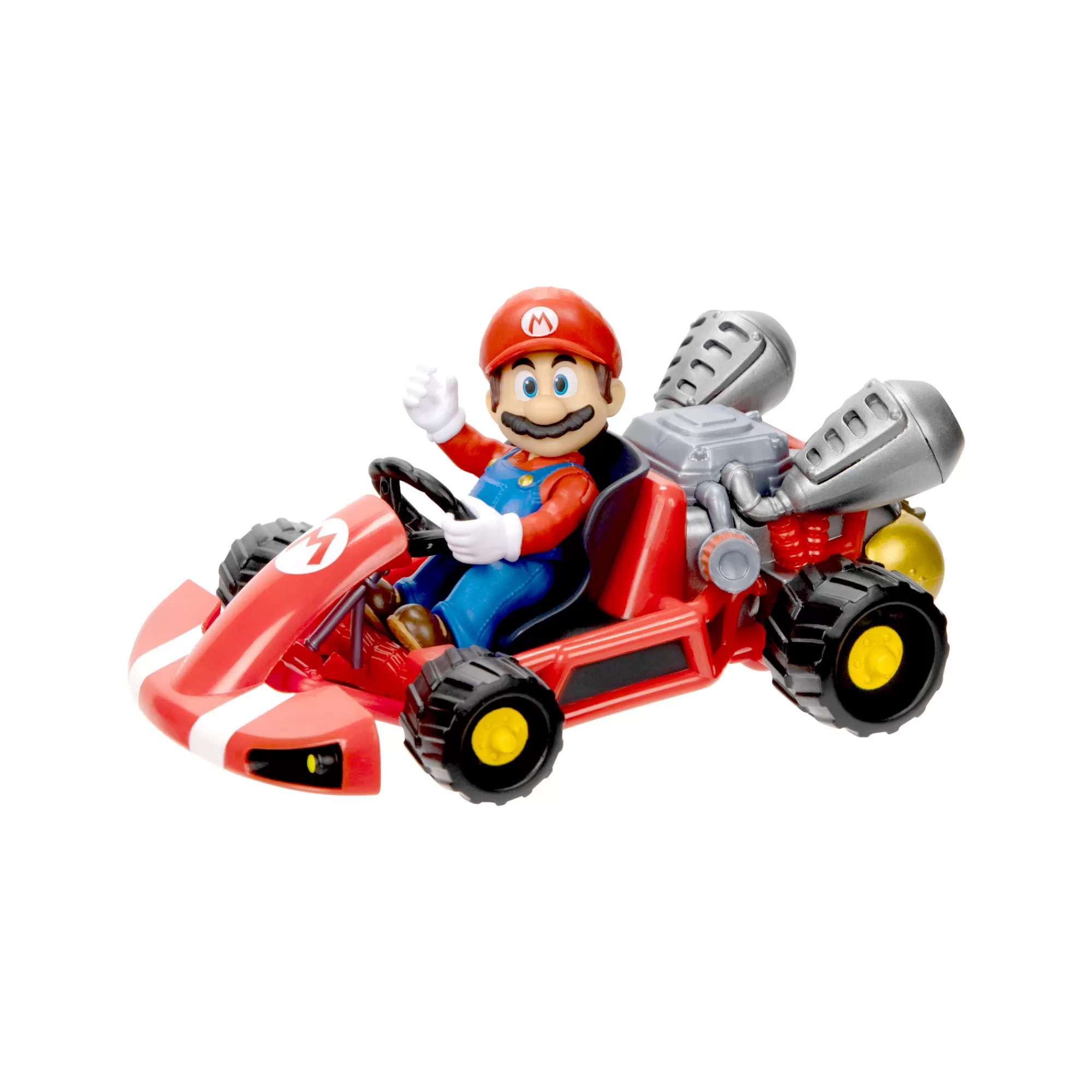 The Super Mario Bros. Movie Vehicles & R/C<2.5-Inch Mario Figure With Pull Back Racer