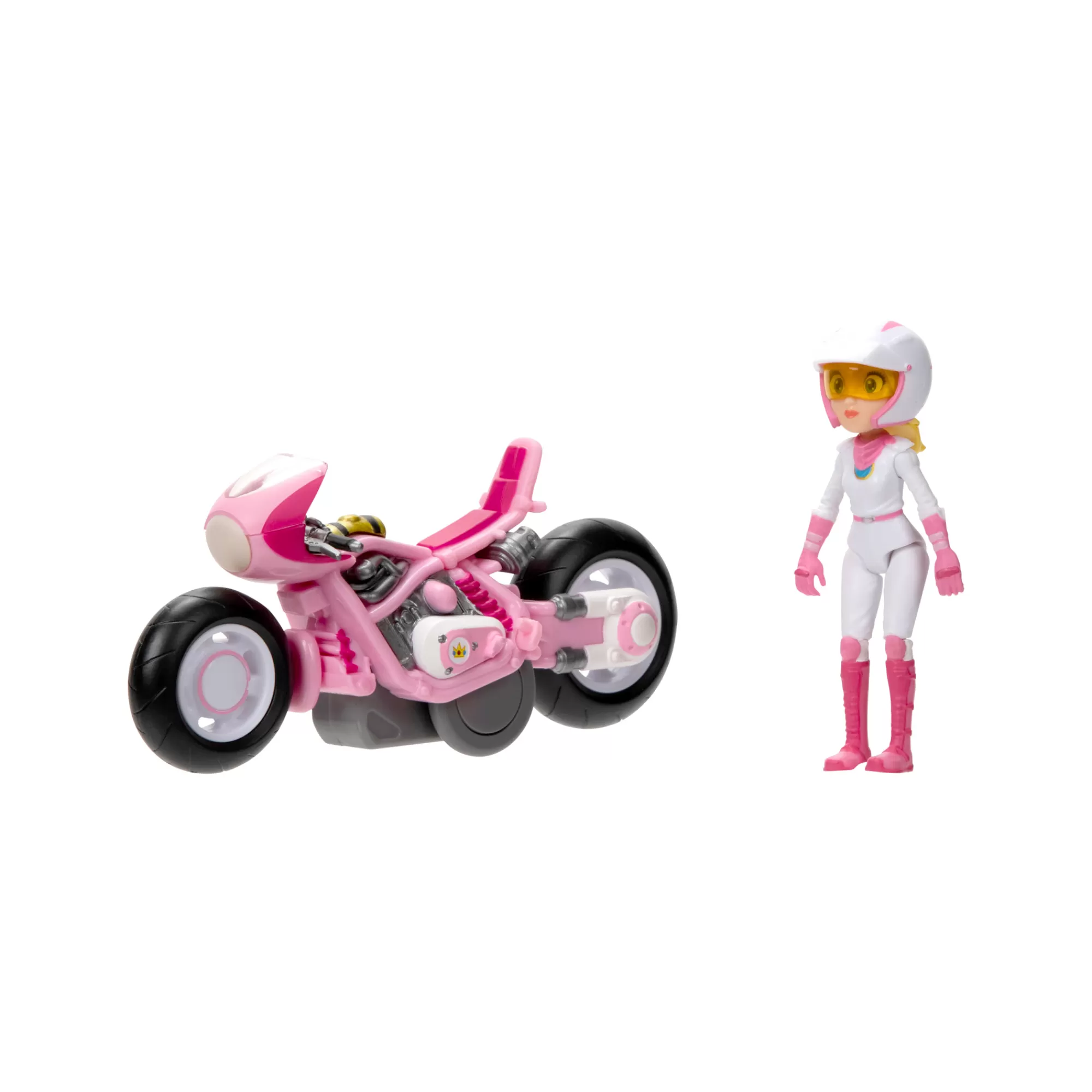 The Super Mario Bros. Movie Vehicles & R/C<2.5-Inch Peach Figure With Pull Back Racer