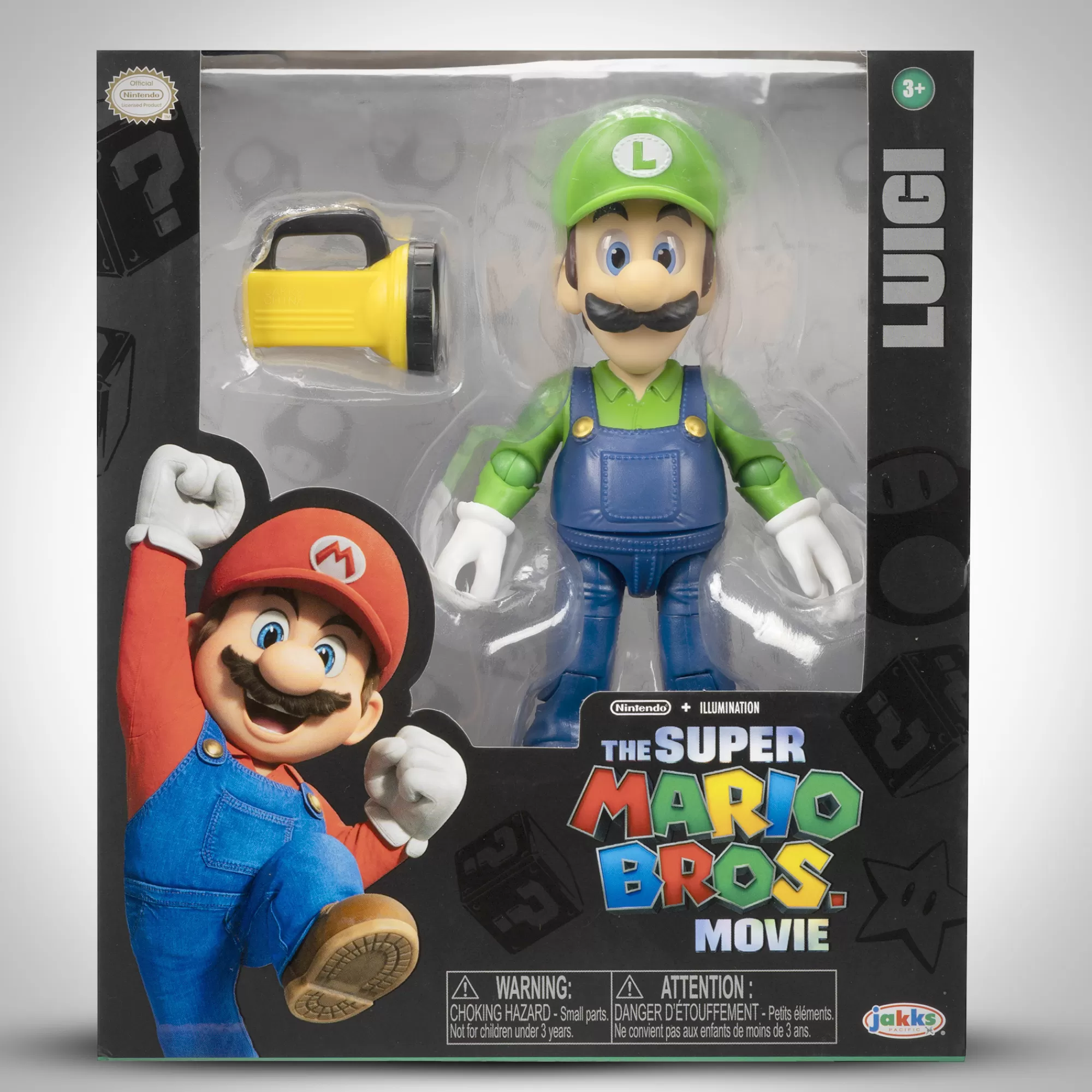 The Super Mario Bros. Movie Action Figures<5-Inch Luigi Figure With Flashlight Accessory