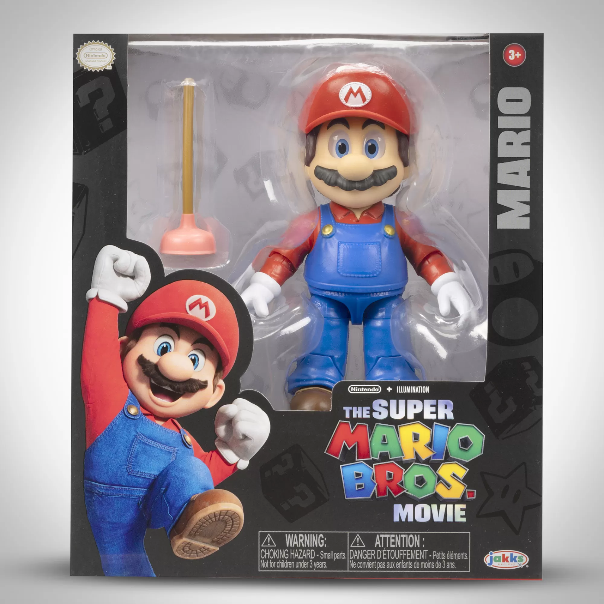 The Super Mario Bros. Movie Action Figures<5-Inch Mario Figure With Plunger Accessory