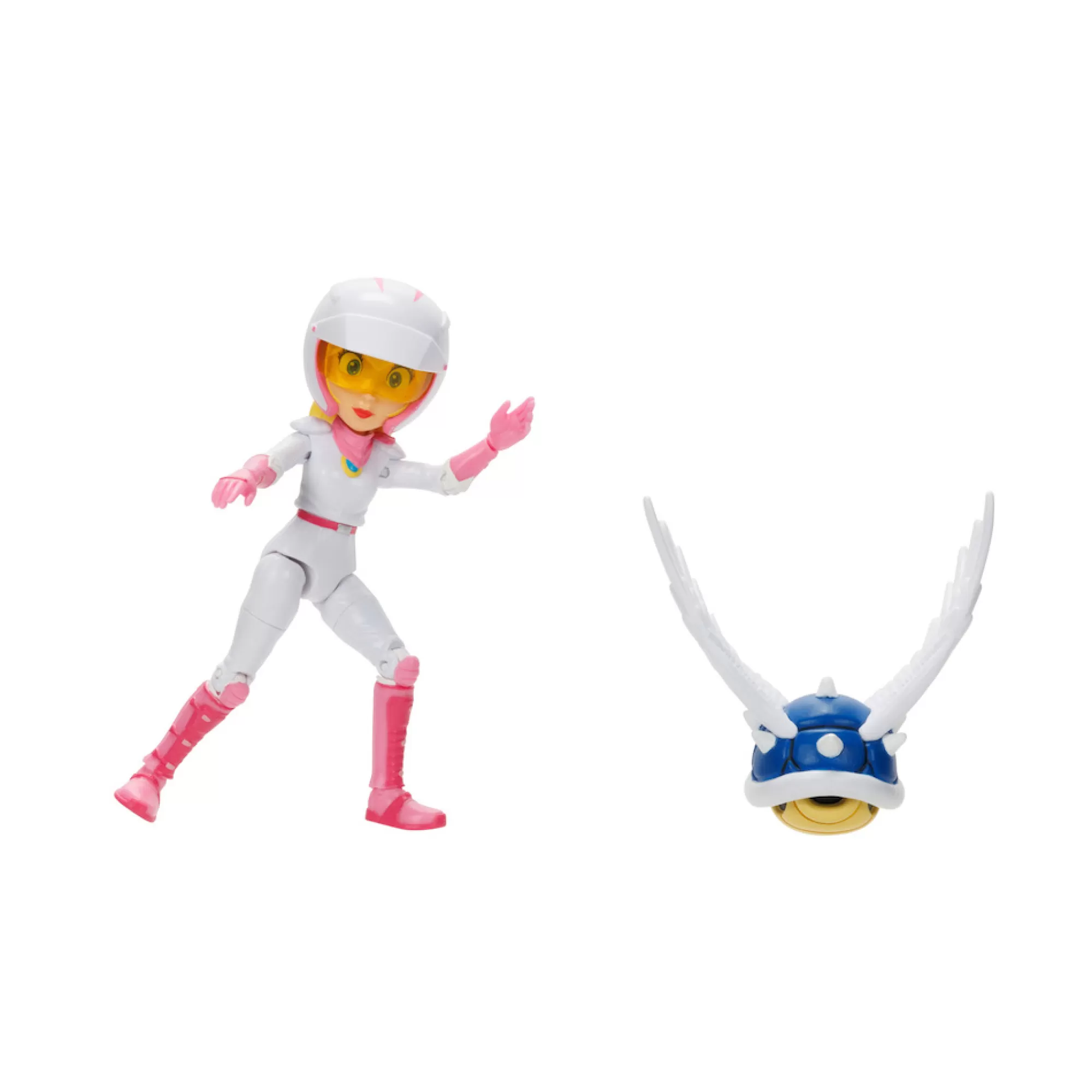 The Super Mario Bros. Movie Action Figures<5-Inch Peach Figure With Spiny Shell Accessory