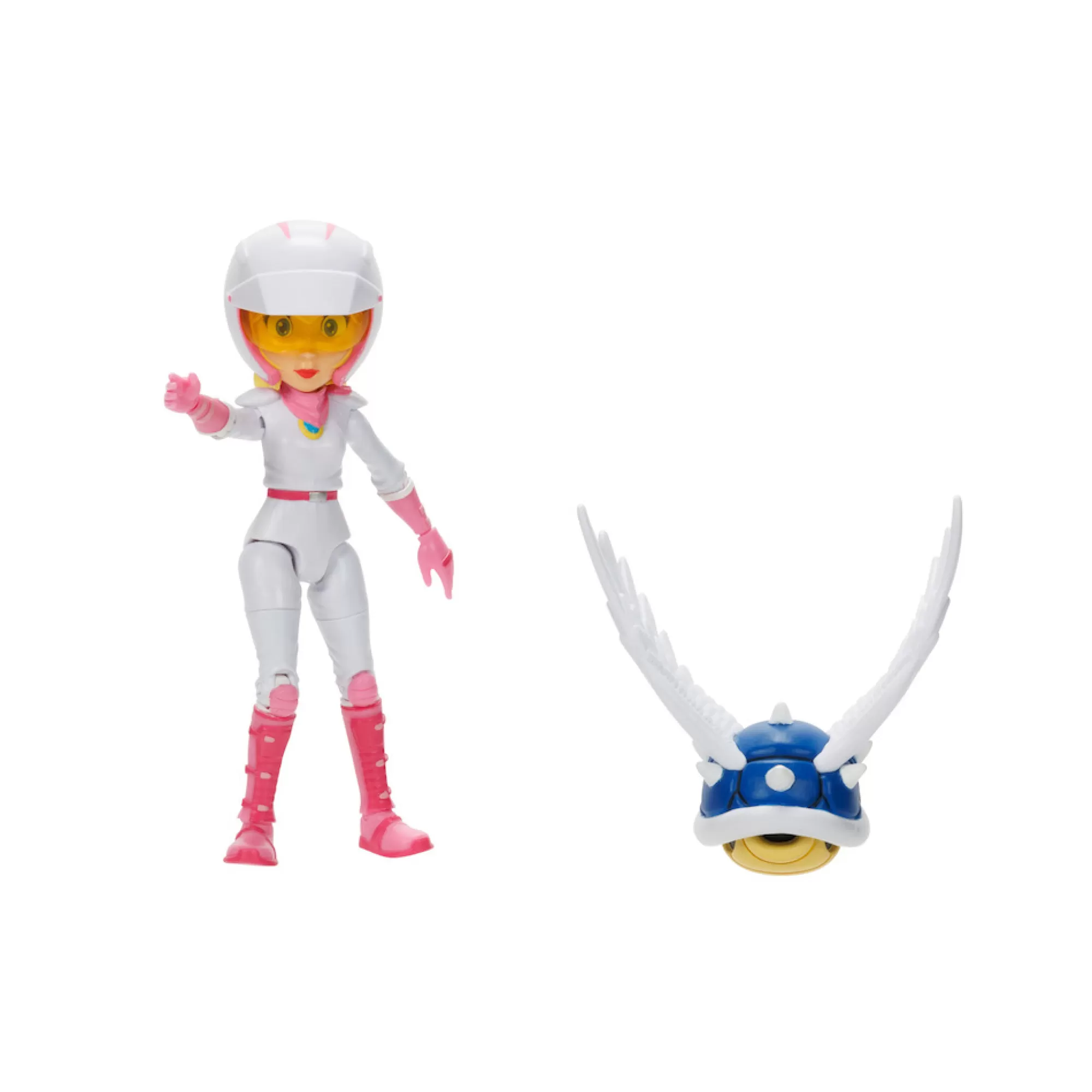 The Super Mario Bros. Movie Action Figures<5-Inch Peach Figure With Spiny Shell Accessory