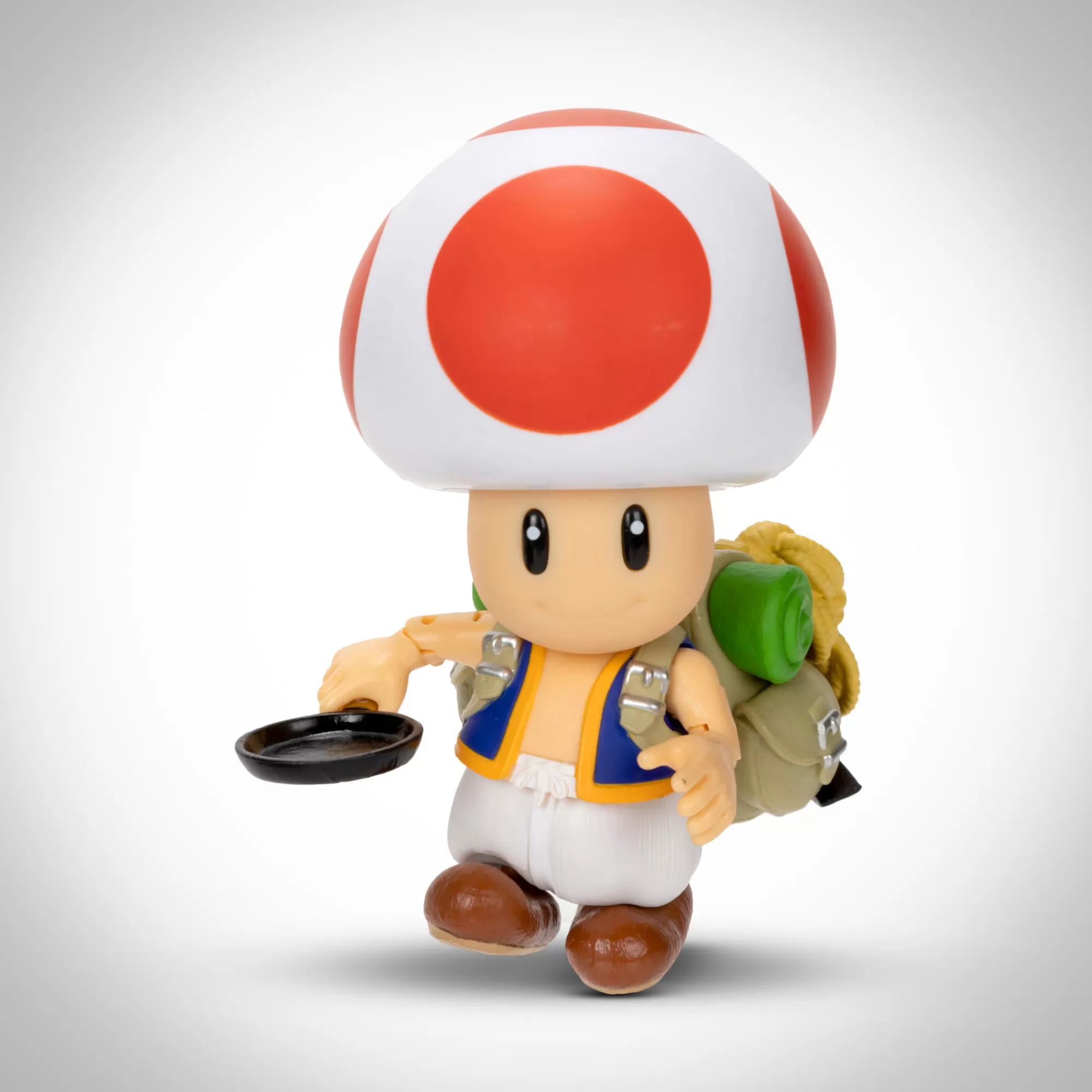 The Super Mario Bros. Movie Action Figures<5-Inch Toad Figure With Frying Pan Accessory