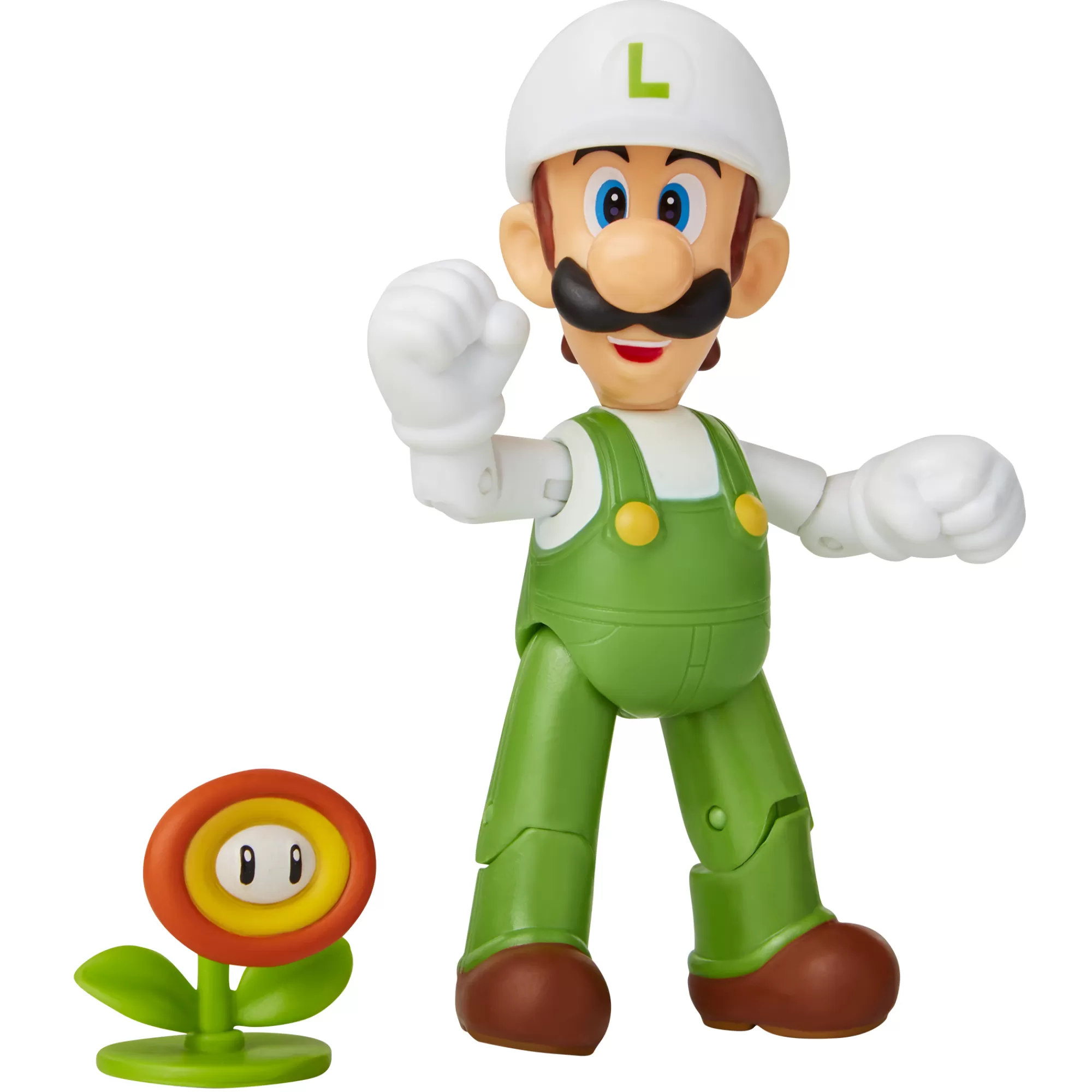 Super Mario™ Toy Figures<Fire Luigi With Fire Flower 4-Inch Articulated Figure