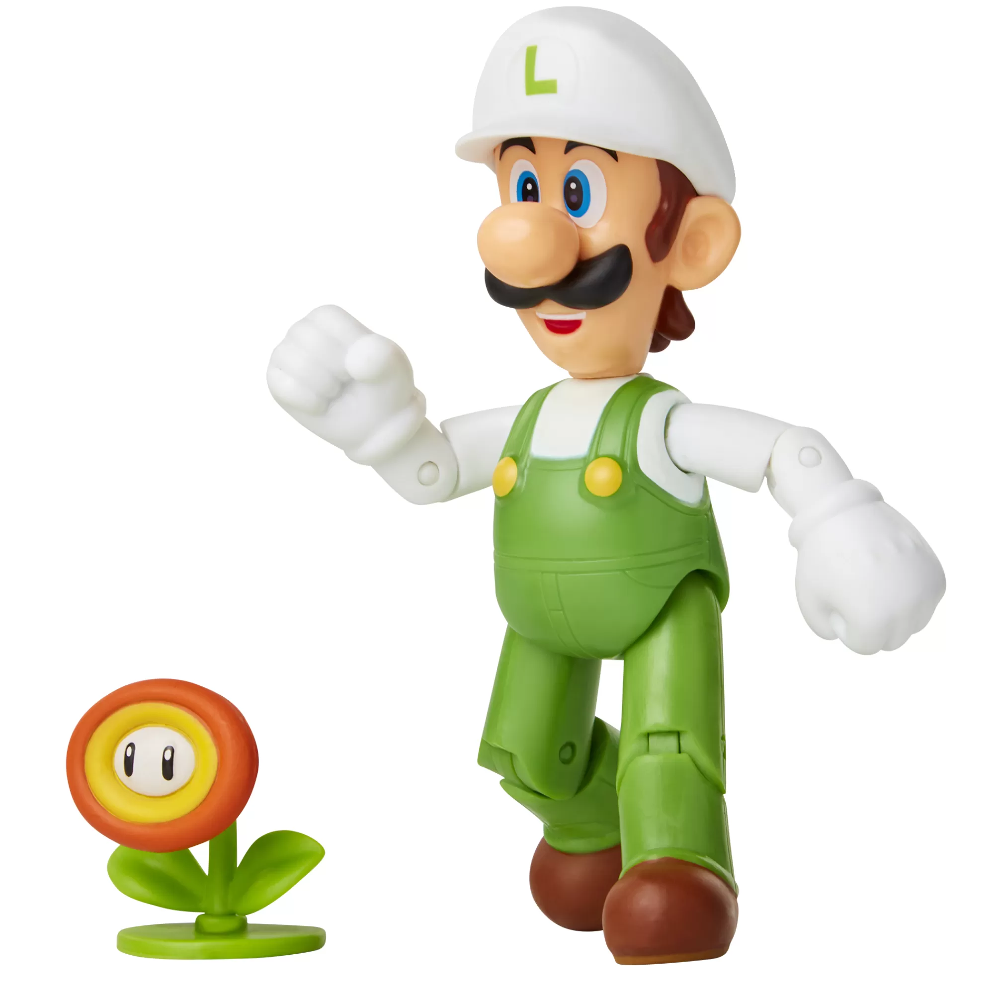 Super Mario™ Toy Figures<Fire Luigi With Fire Flower 4-Inch Articulated Figure