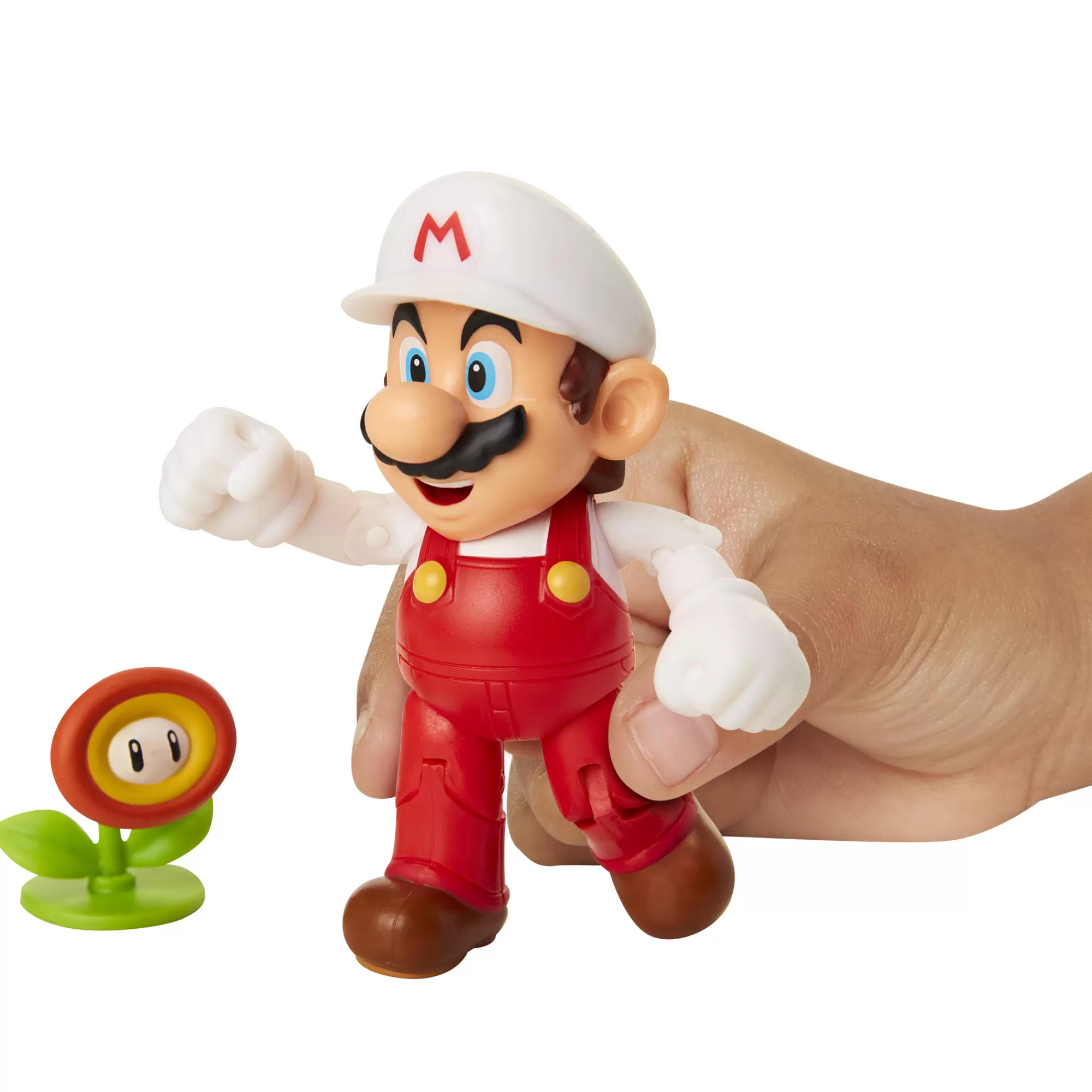 Super Mario™ Toy Figures<Fire Mario With Fire Flower 4-Inch Articulated Figure