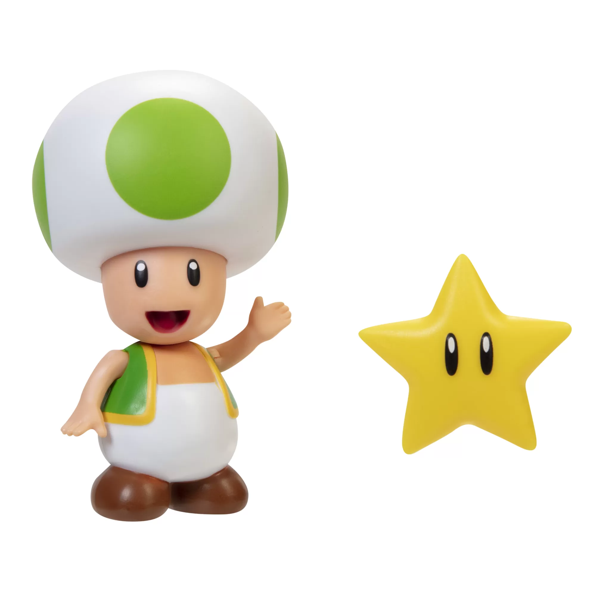 Super Mario™ Toy Figures<Green Toad With Star 4-Inch Articulated Figure