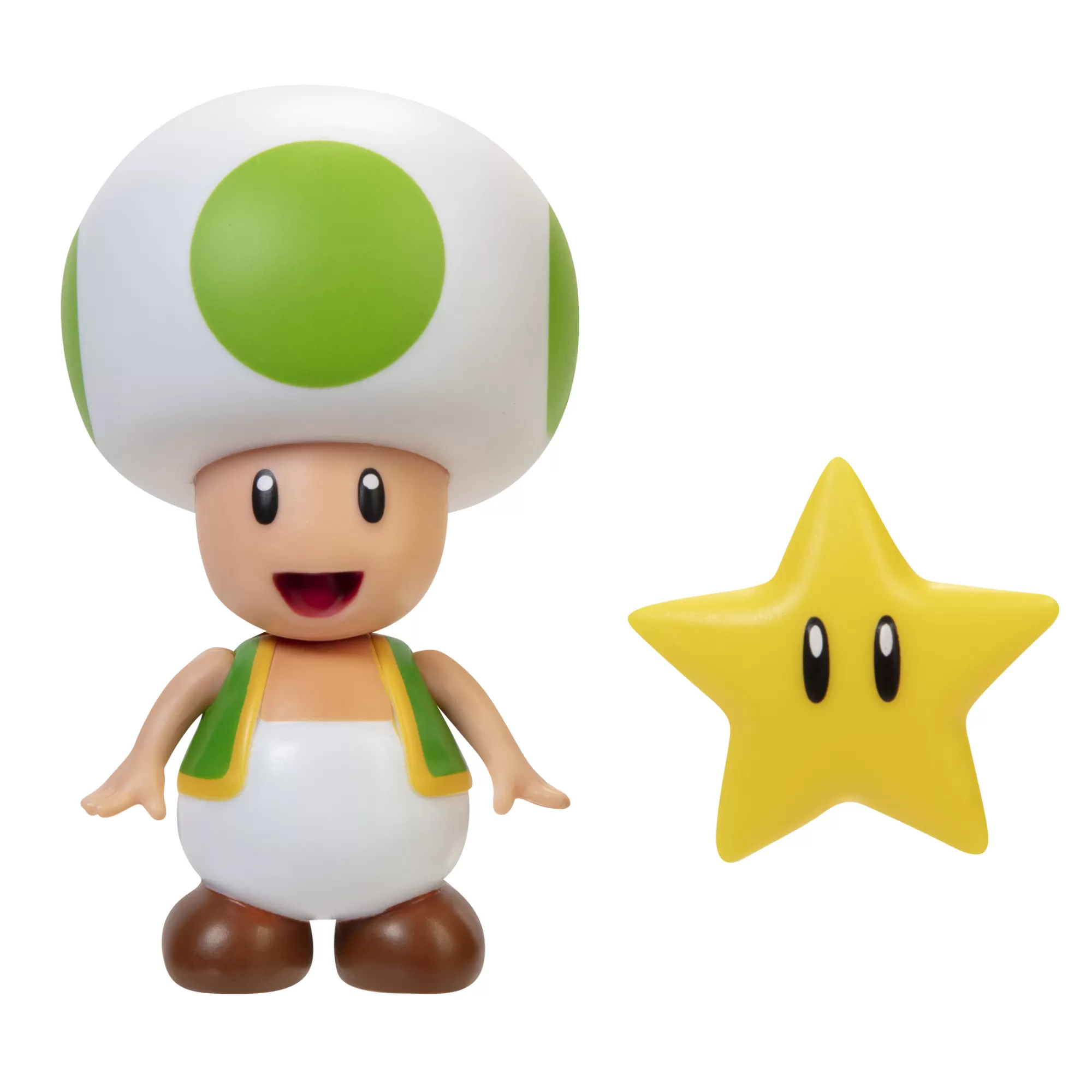 Super Mario™ Toy Figures<Green Toad With Star 4-Inch Articulated Figure