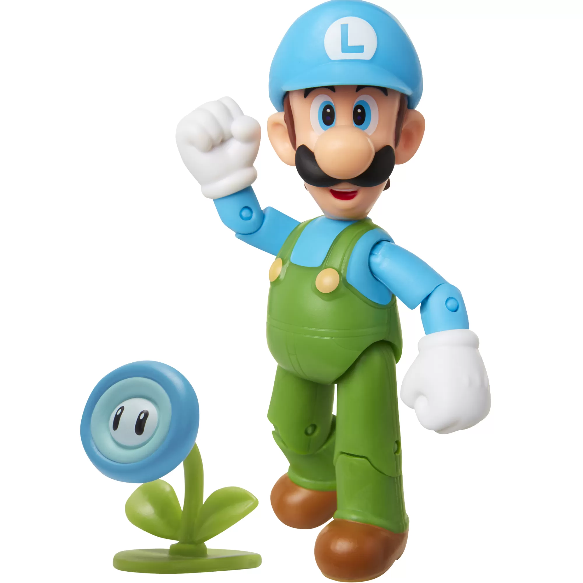 Super Mario™ Toy Figures<Ice Luigi With Ice Flower 4-Inch Articulated Figure