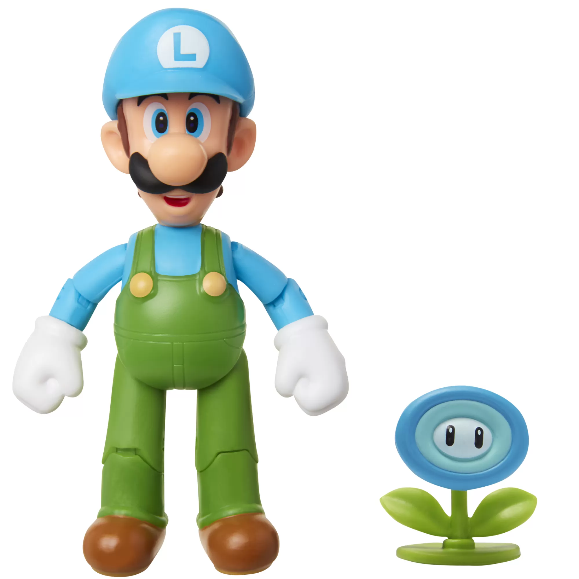 Super Mario™ Toy Figures<Ice Luigi With Ice Flower 4-Inch Articulated Figure