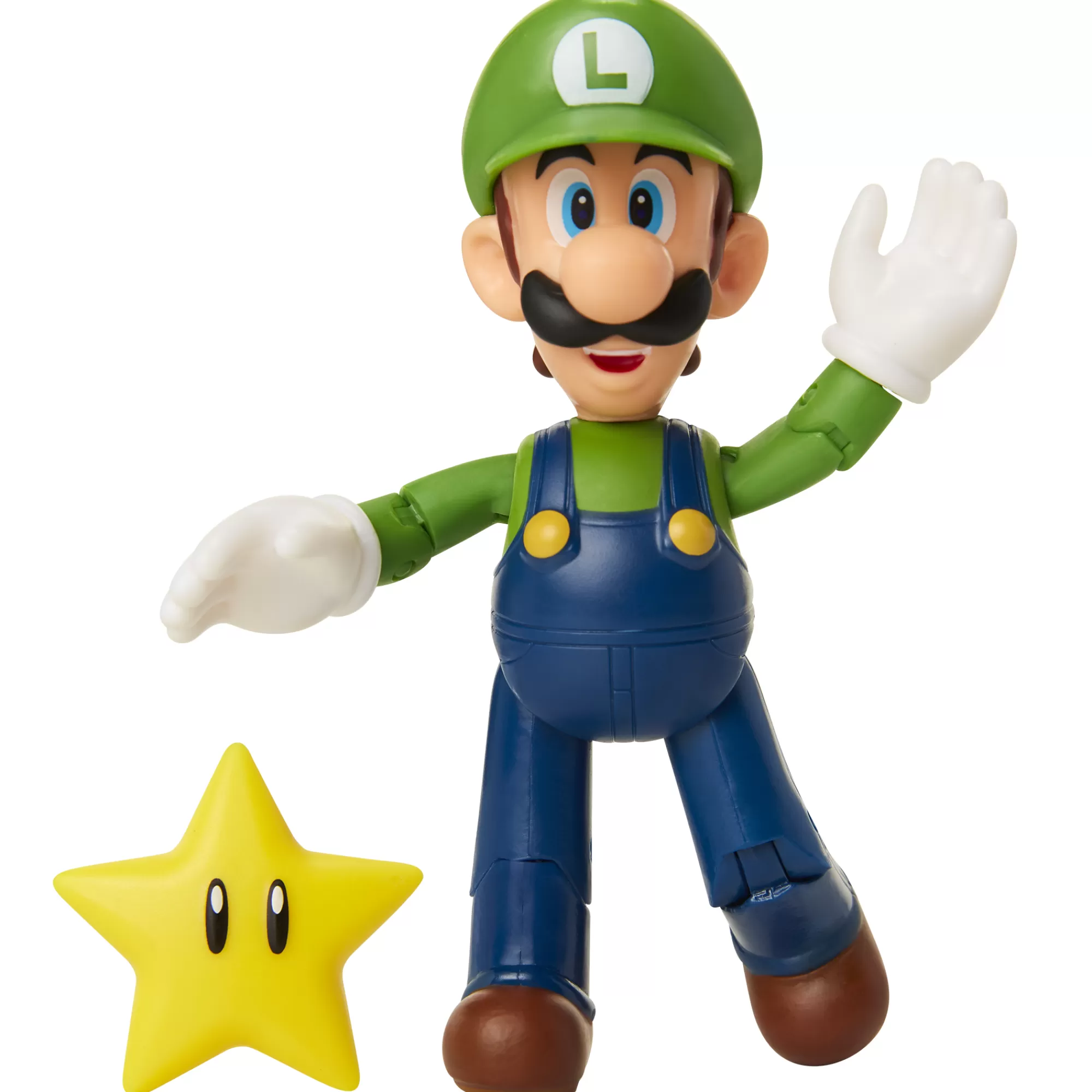 Super Mario™ Toy Figures<Luigi With Star 4-Inch Articulated Figure