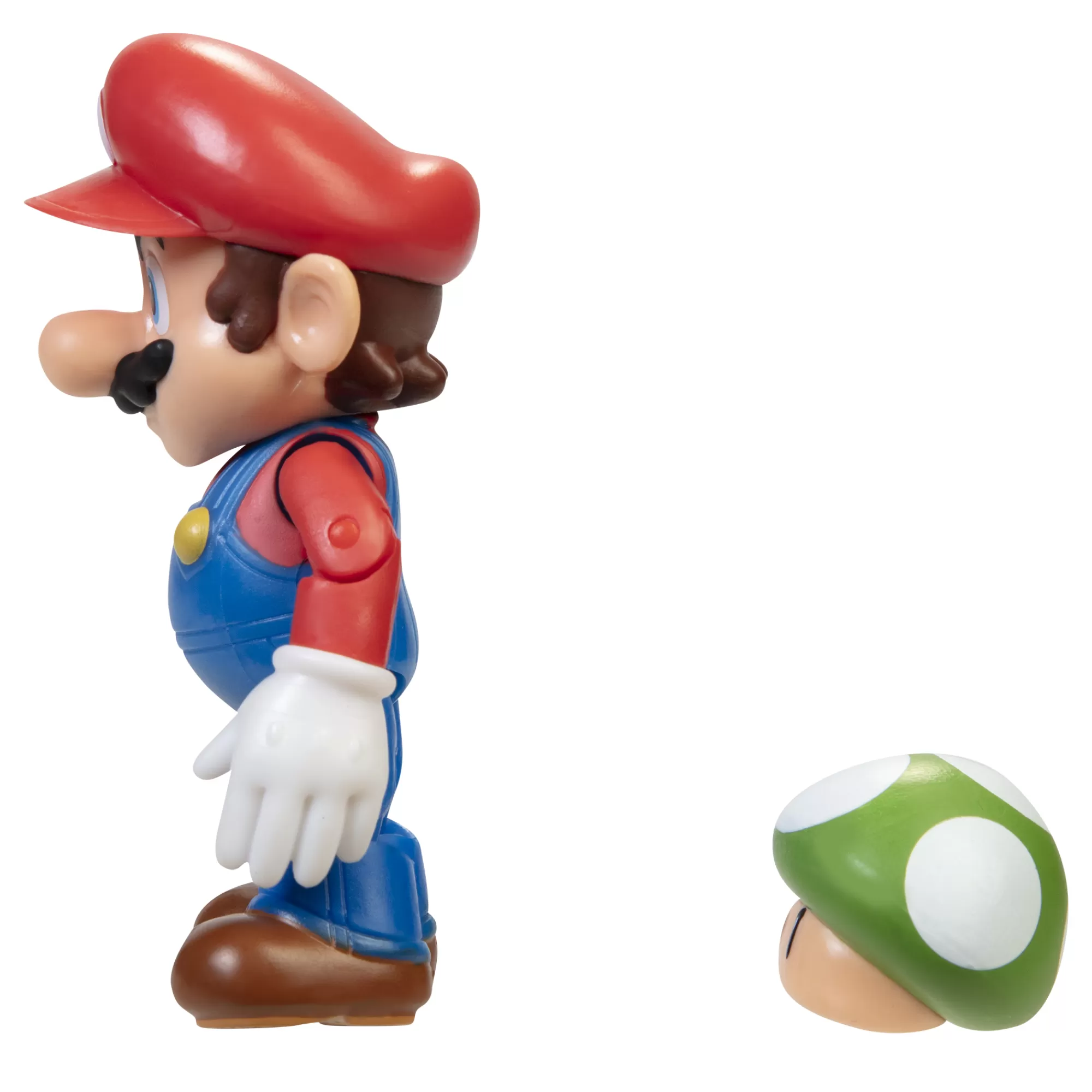 Super Mario™ Toy Figures<Mario With 1 Up Mushroom 4-Inch Articulated Figure