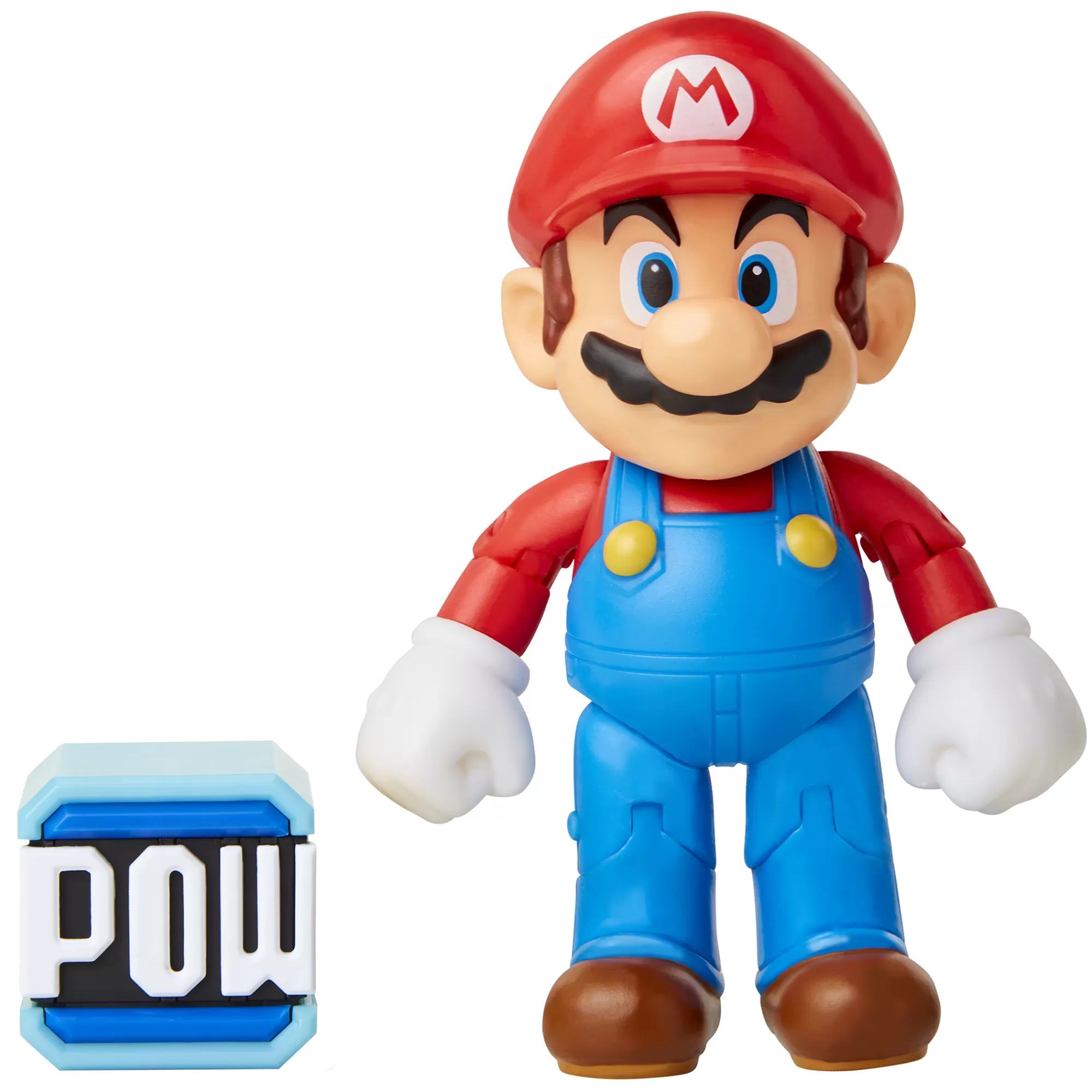 Super Mario™ Toy Figures<Mario With Pow Block 4-Inch Articulated Figure