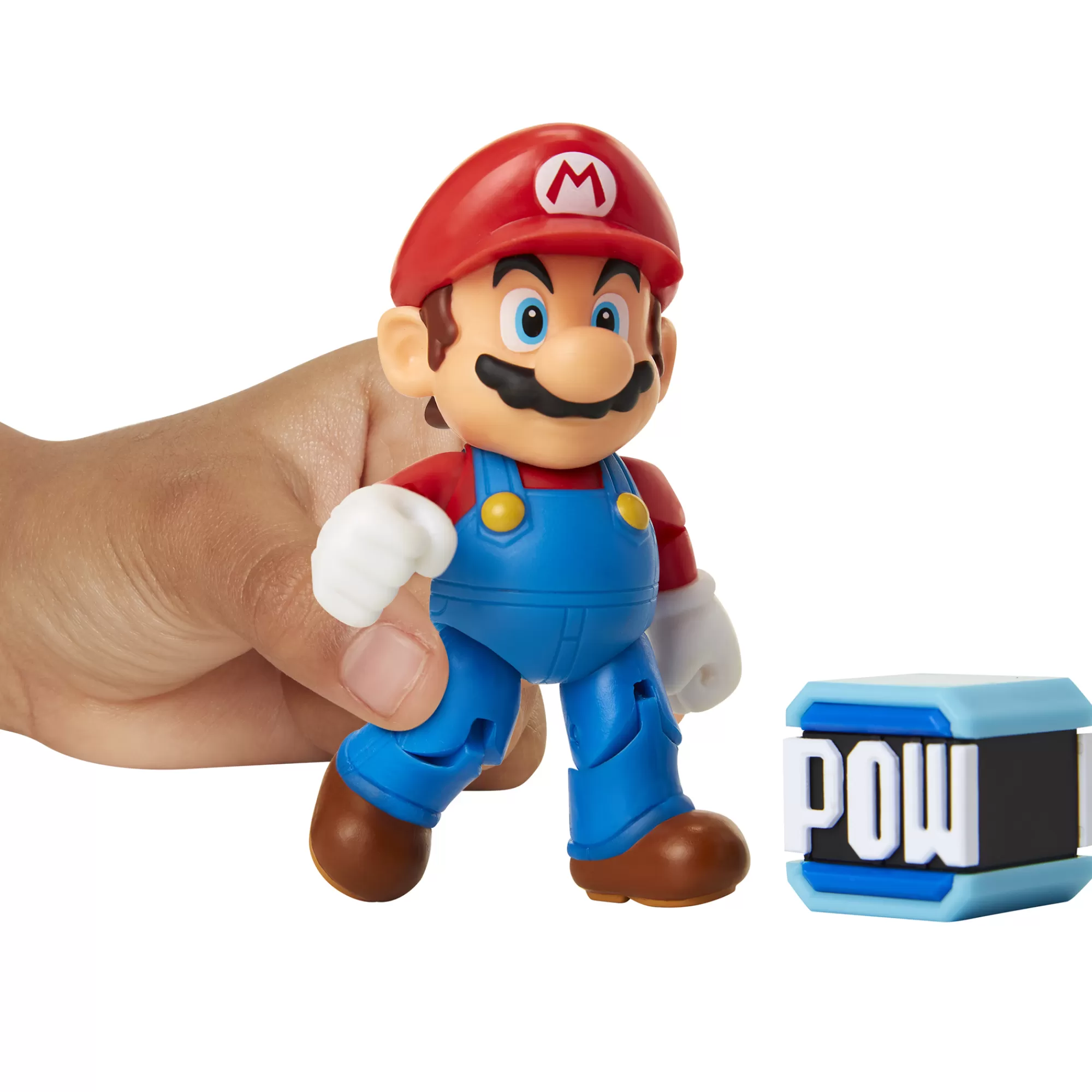 Super Mario™ Toy Figures<Mario With Pow Block 4-Inch Articulated Figure