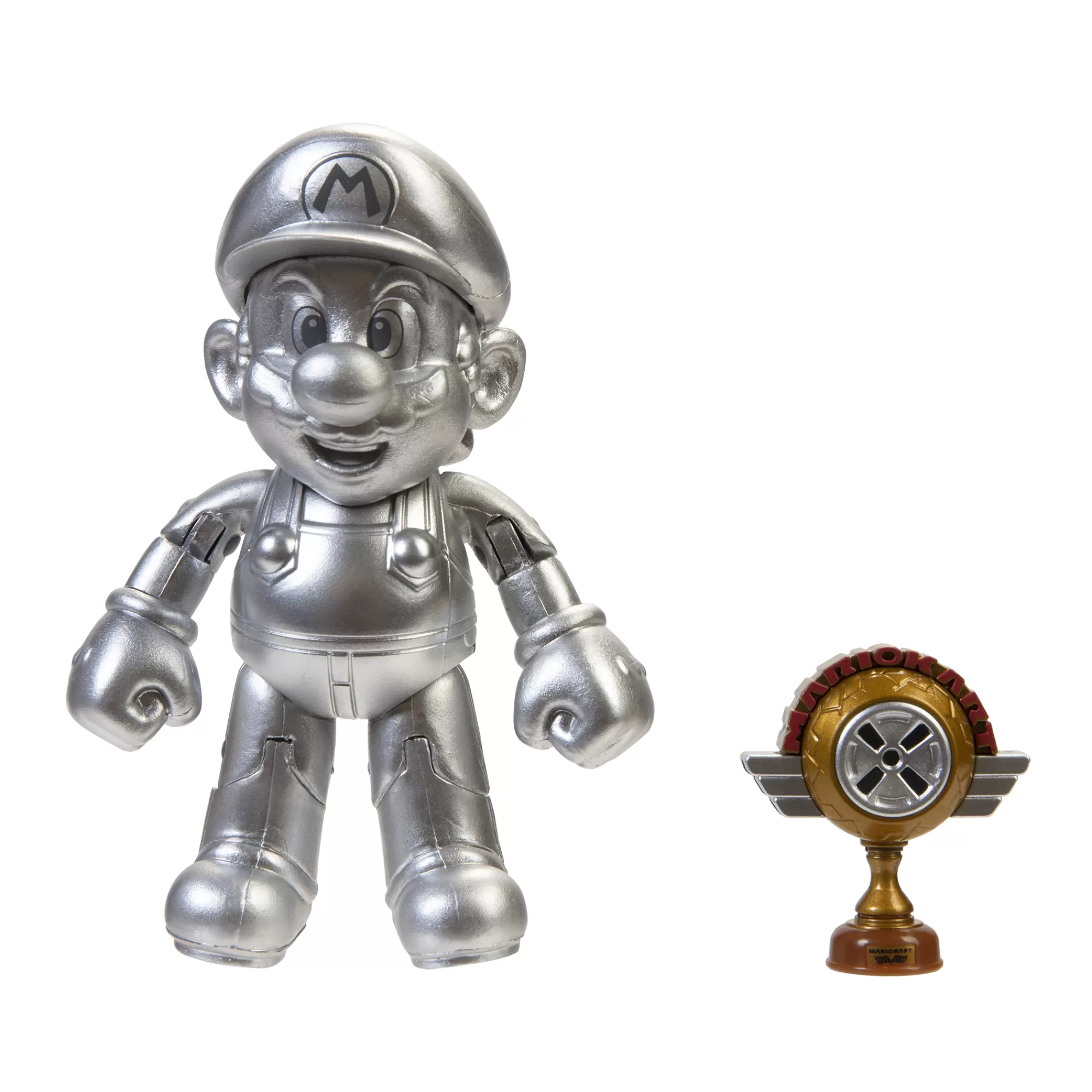 Super Mario™ Toy Figures<Metal Mario With Trophy 4-Inch Articulated Figure