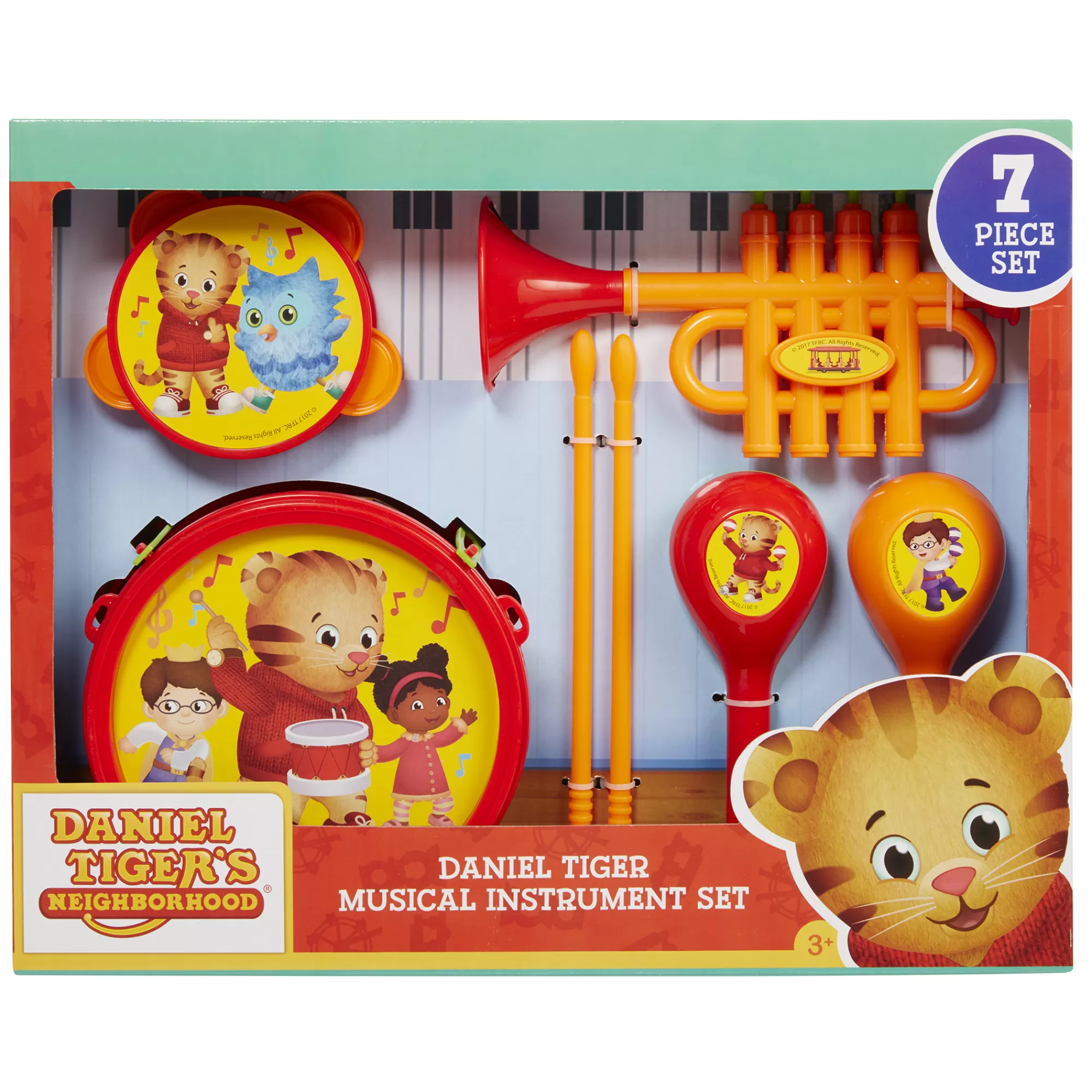 Daniel Tiger's Neighborhood® Playsets & Accessories<Musical Instruments 7-Piece Playset