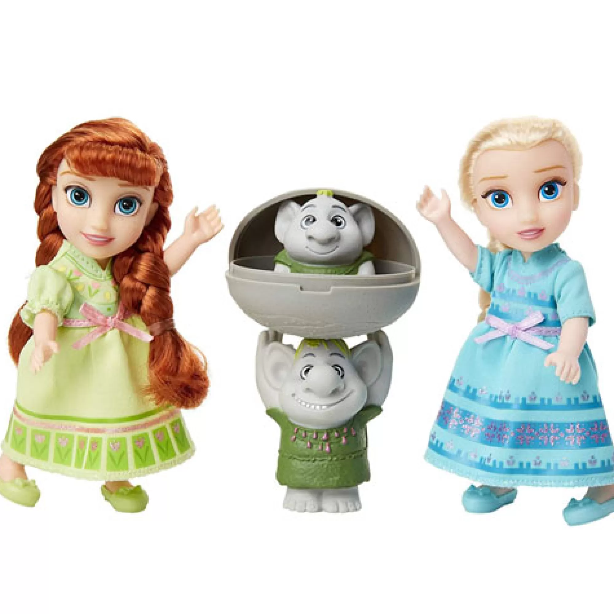 Disney Frozen Dolls & Accessories<Petite Anna & Elsa Dolls With Surprise Trolls Gift Set