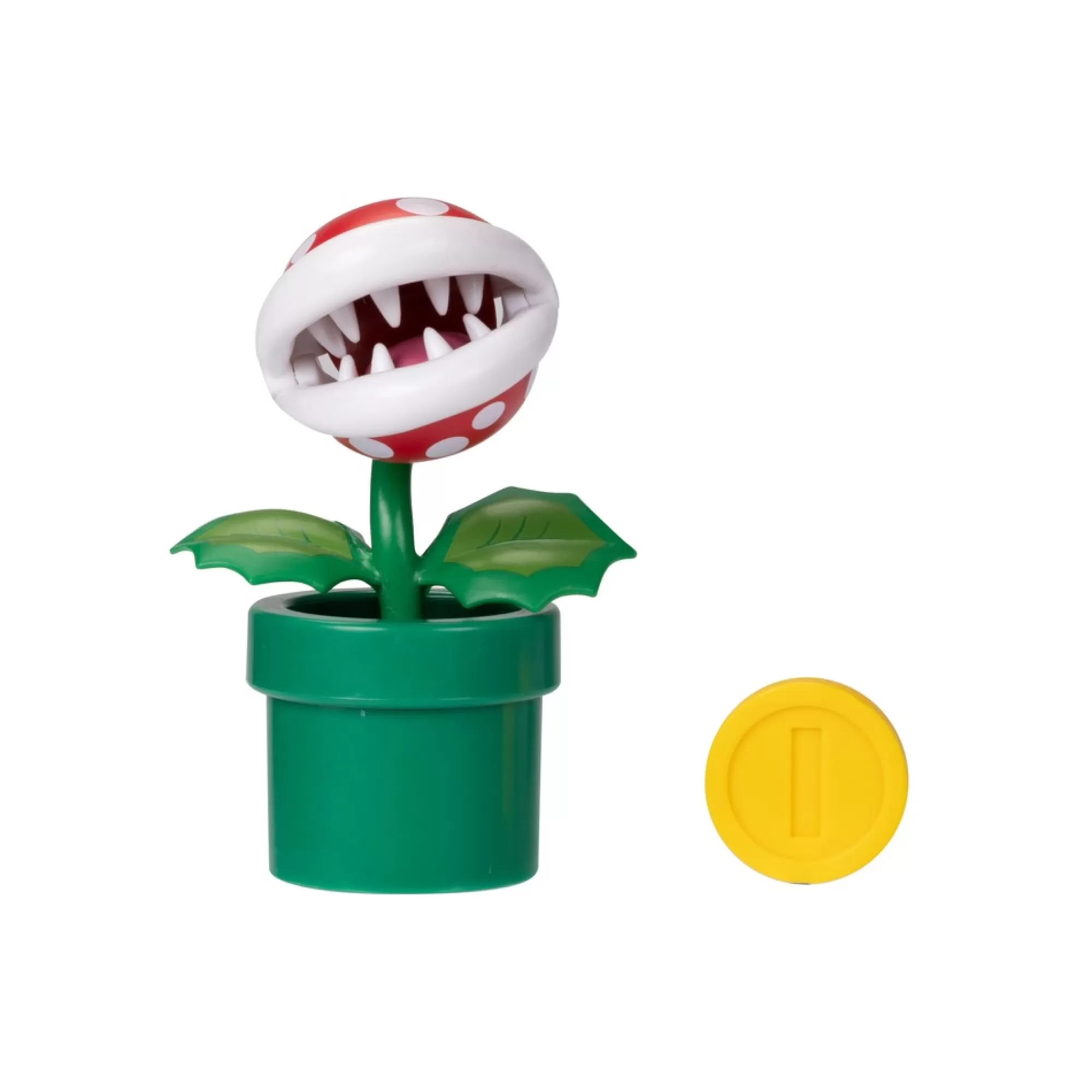 Super Mario™ Toy Figures<Piranha Plant With Coin 4-Inch Articulated Figure