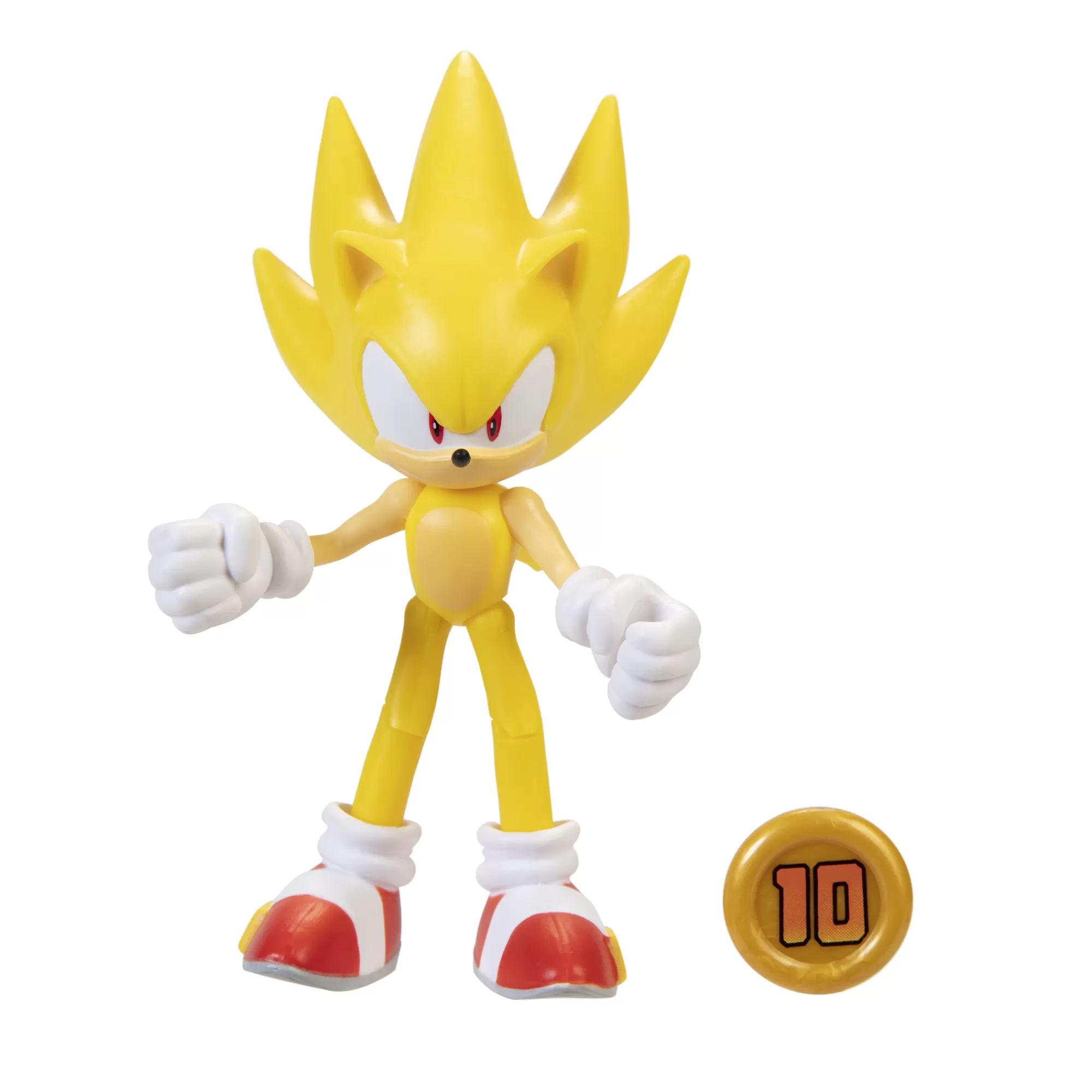 Sonic™ the Hedgehog Toy Figures<Super Sonic With Super Ring 4-Inch Figure