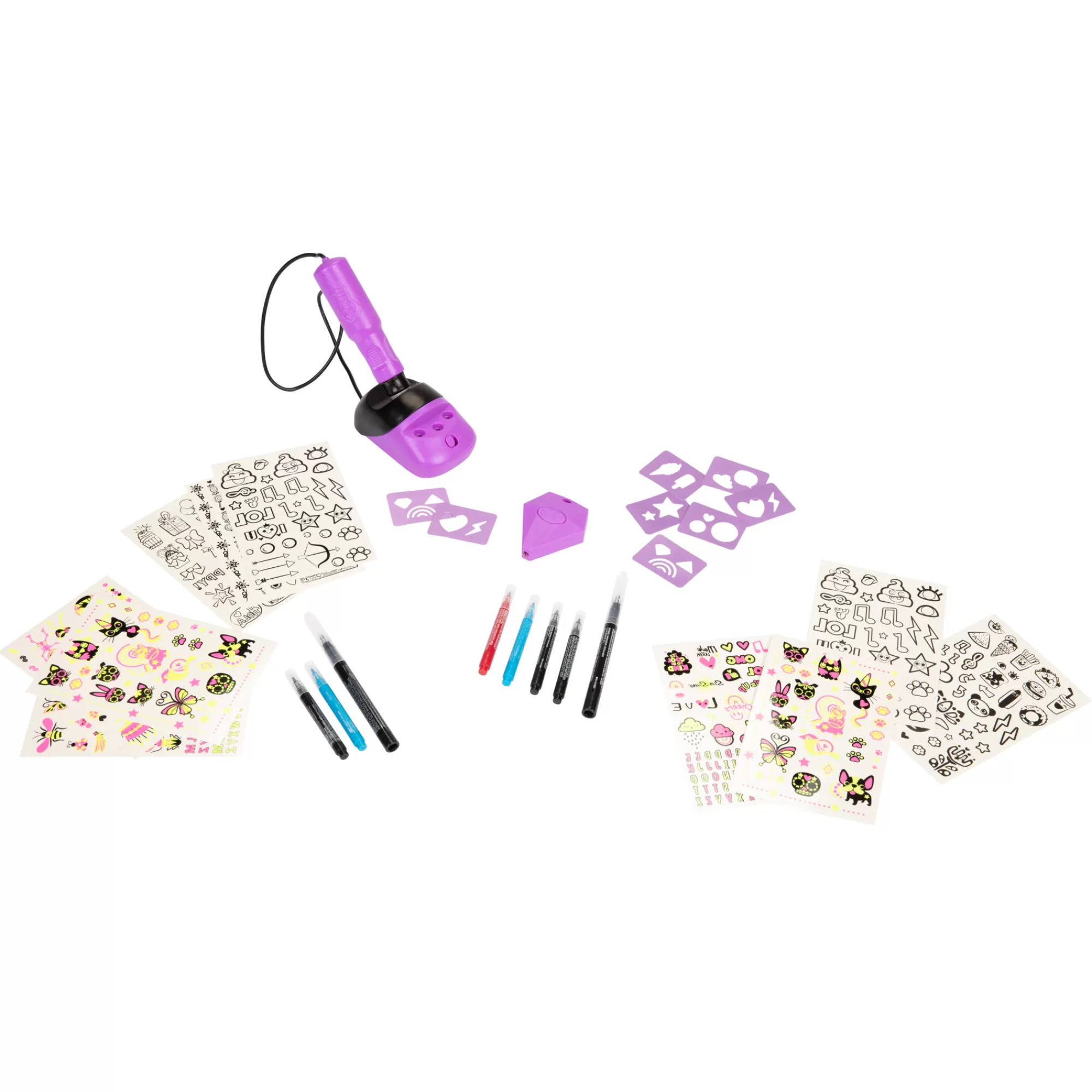 Glow Yeah!™ Games, Crafts & Educational<Tattoo Kit + Refill Pack 2 Bundle