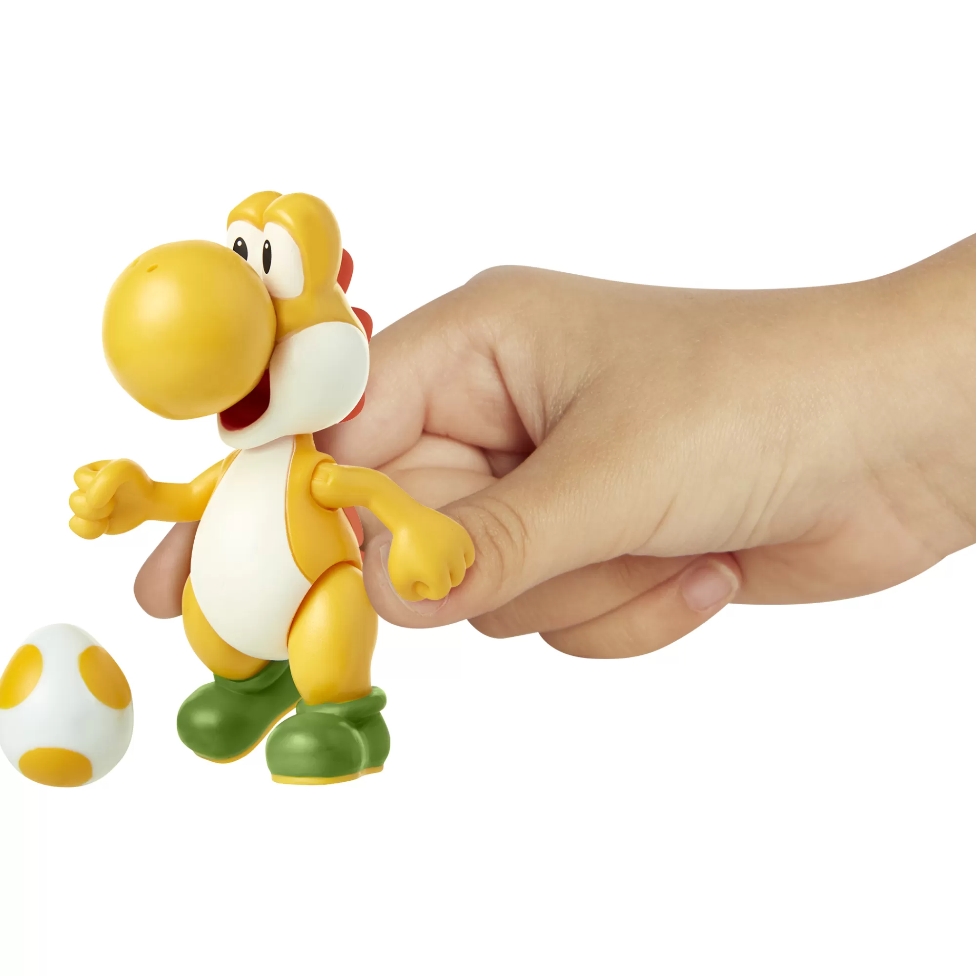 Super Mario™ Toy Figures<Yellow Yoshi With Egg 4-Inch Articulated Figure